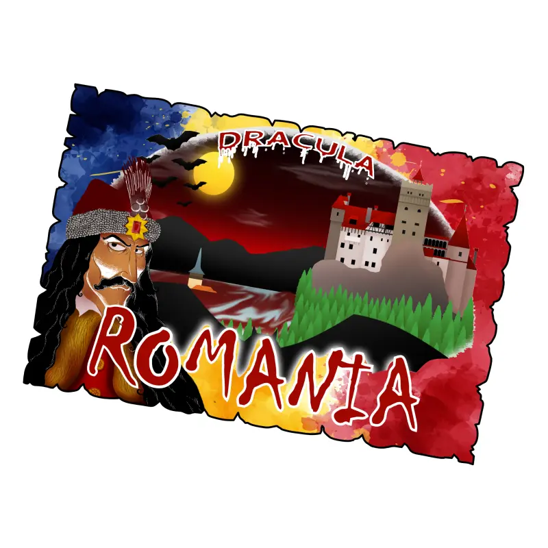 Mgs007-magnet frigider-castel bran,romania